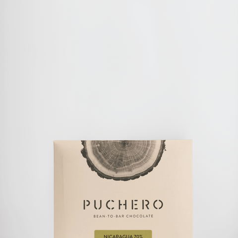 chocolate en barra 70% cacao de Nicaragua
